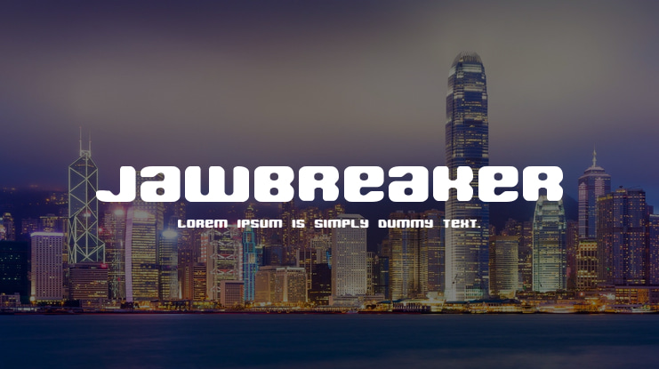 Jawbreaker Font Family