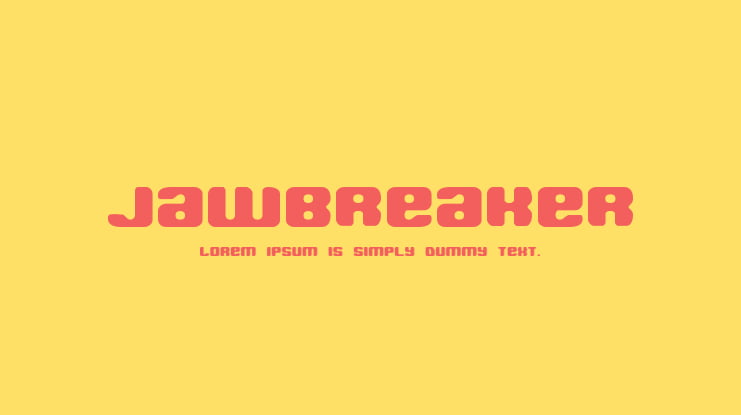 Jawbreaker Font Family