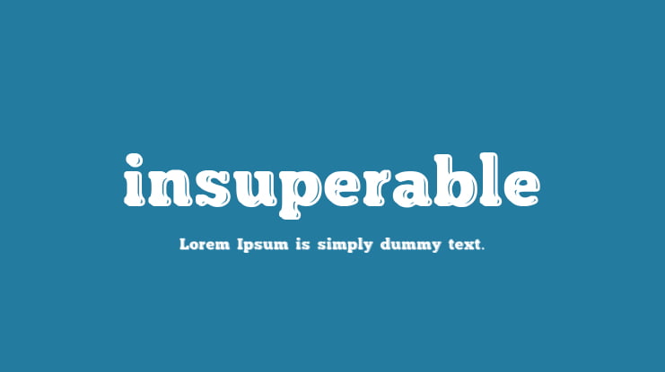 insuperable Font