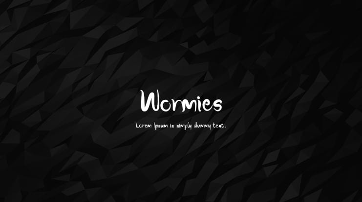 Wormies Font