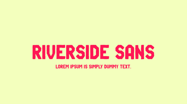 Riverside Sans Font