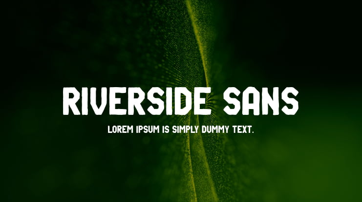 Riverside Sans Font