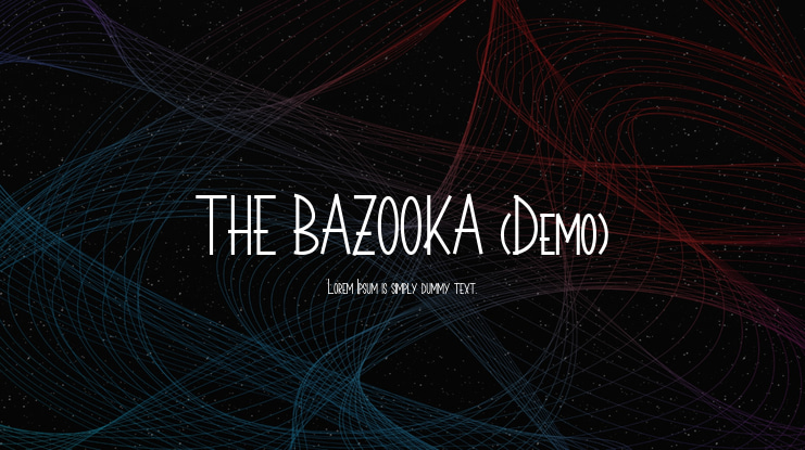 THE BAZOOKA (Demo) Font