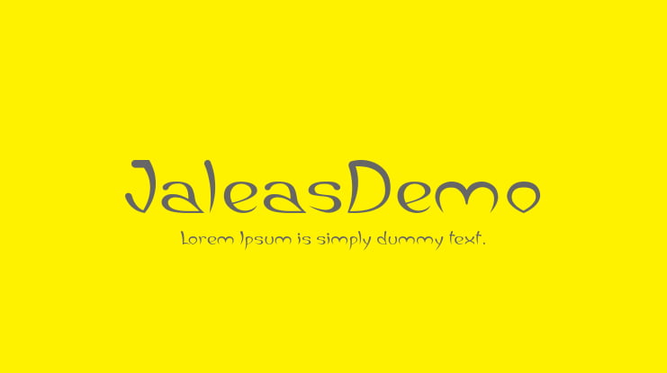 JaleasDemo Font