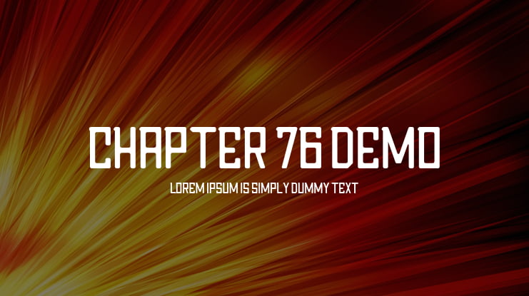 Chapter 76 Demo Font