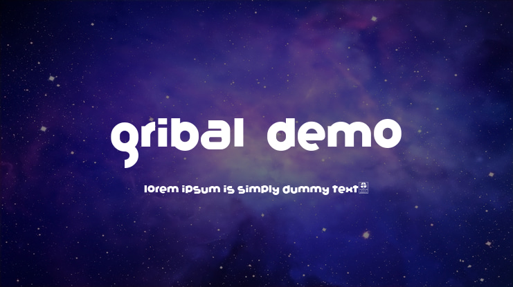 Gribal  Demo Font Family