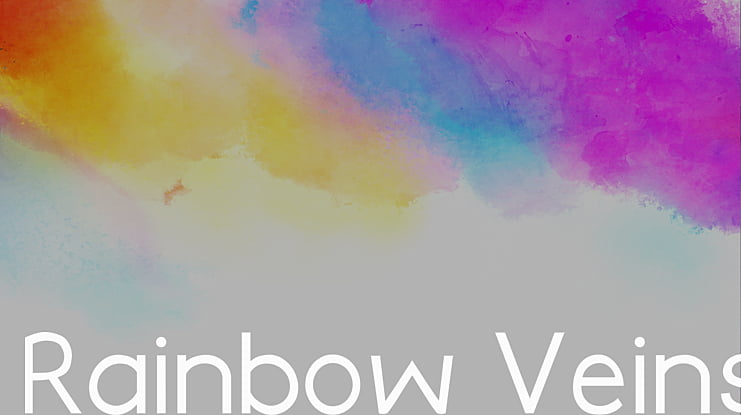 Rainbow Veins Font
