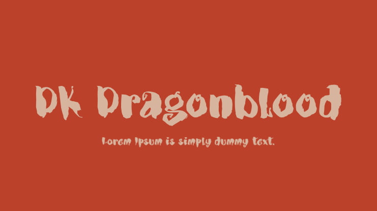 DK Dragonblood Font