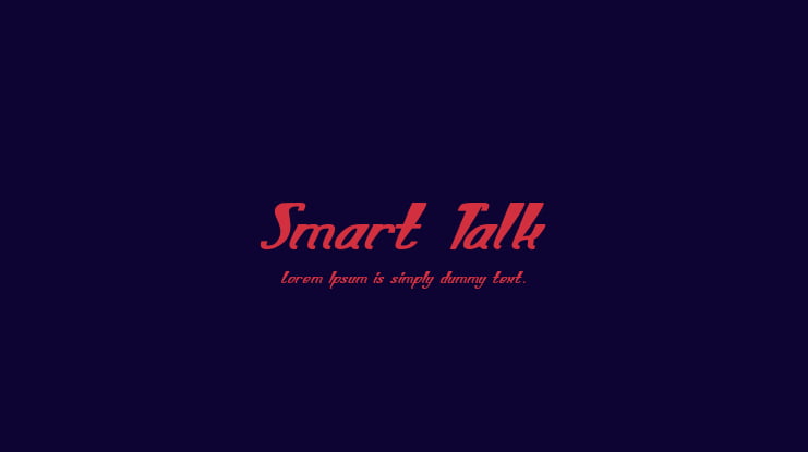 Smart Talk Font