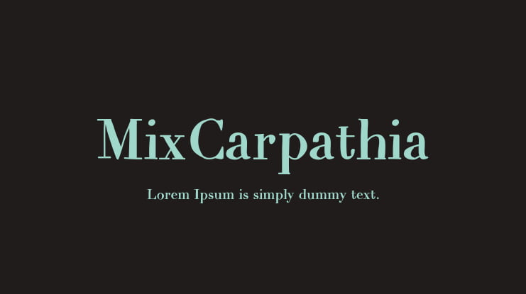 MixCarpathia Font