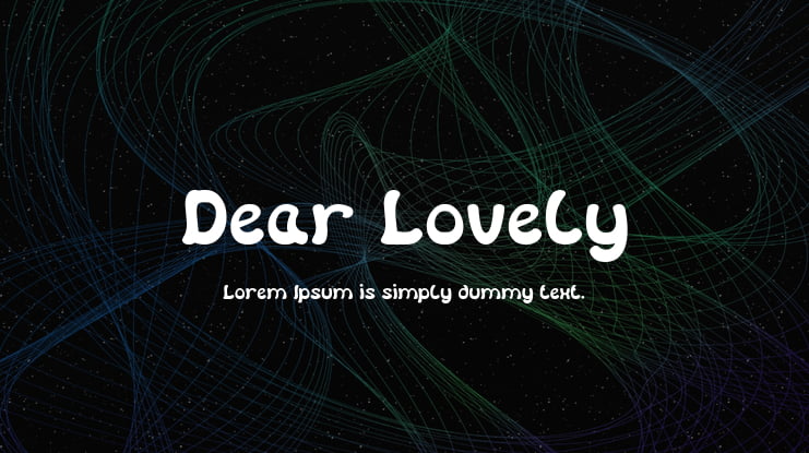 Dear Lovely Font