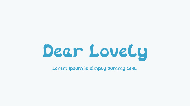 Dear Lovely Font