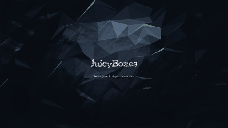 JuicyBoxes Font