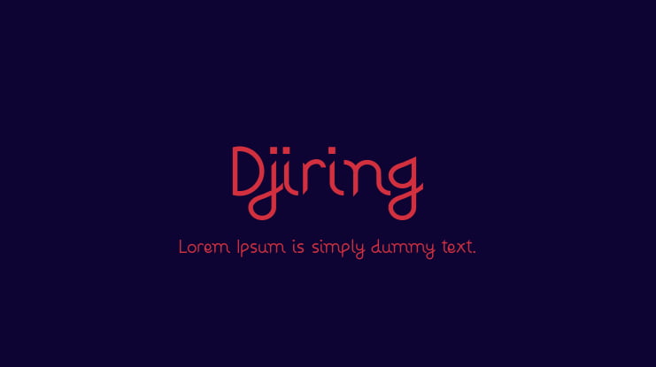 Djiring Font
