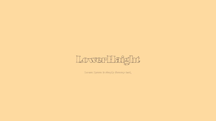 LowerHaight Font