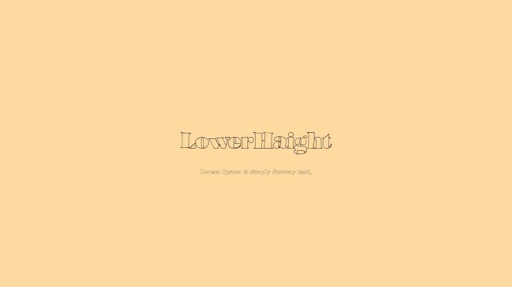 LowerHaight Font