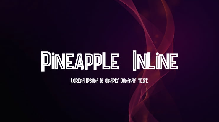 Pineapple  Inline Font