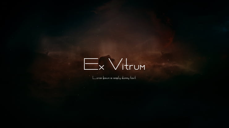 Ex Vitrum Font