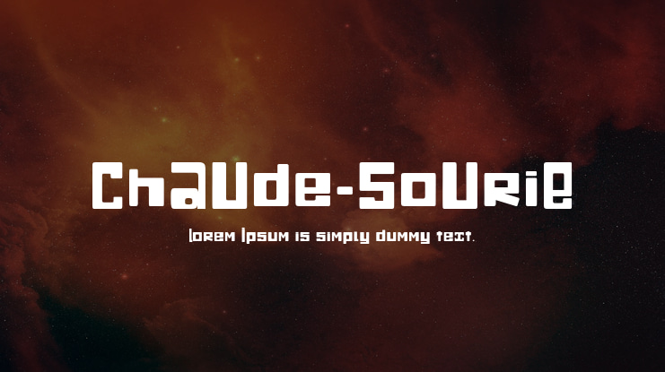 ChAUde-SoUriE Font