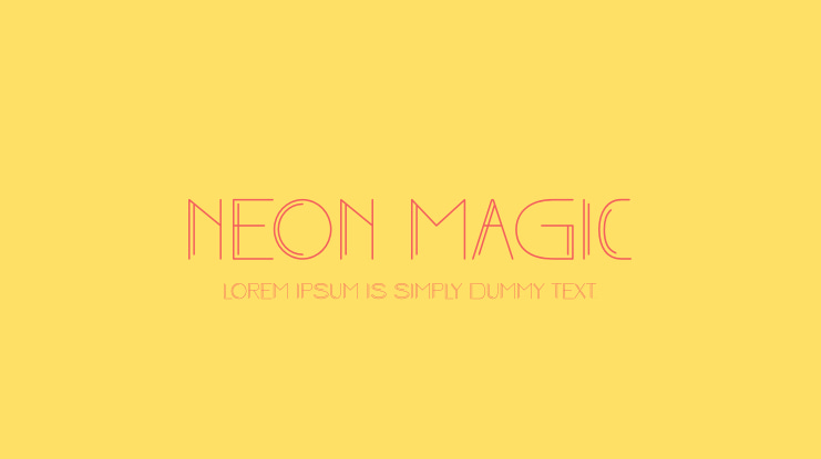 Neon Magic Font