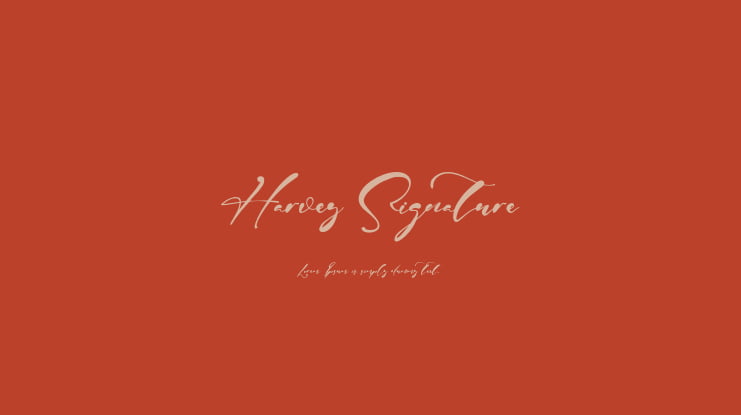 Harvey Signature Font