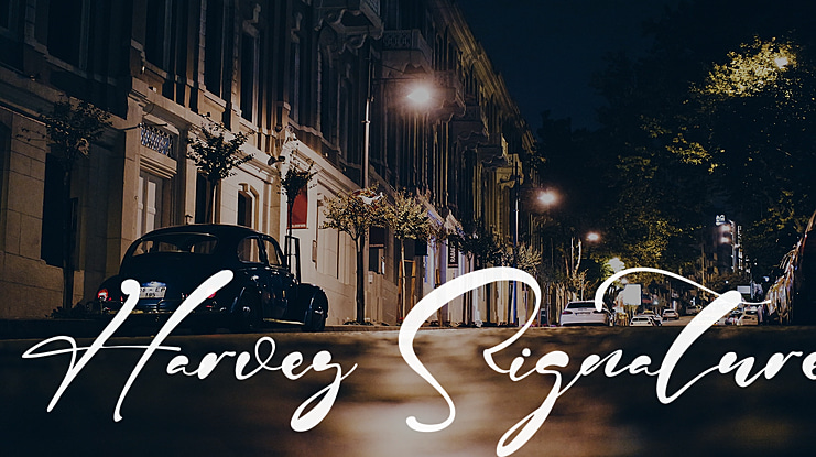 Harvey Signature Font