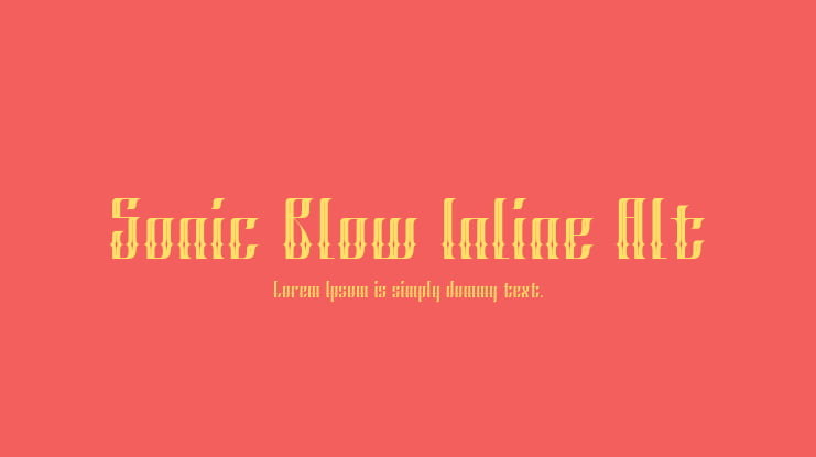 Sonic Blow Inline Alt Font