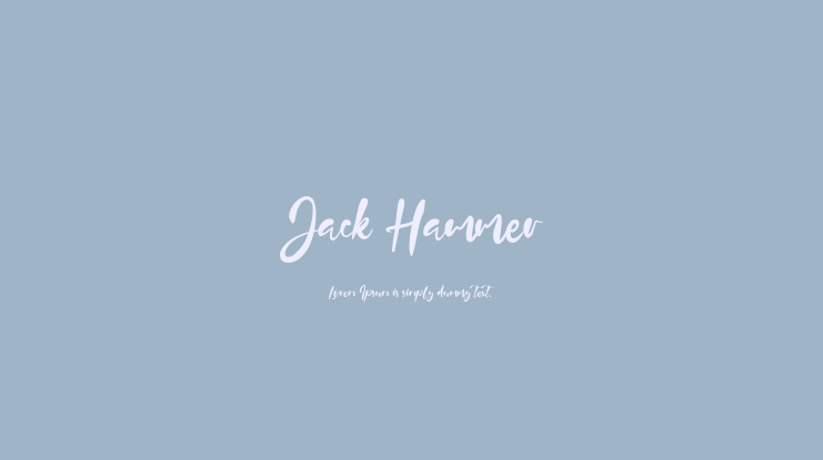 Jack Hammer Font