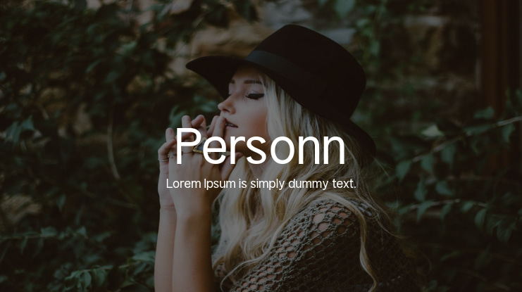 Personn Font Family