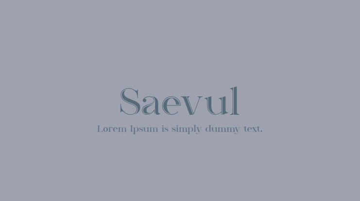 Saevul Font