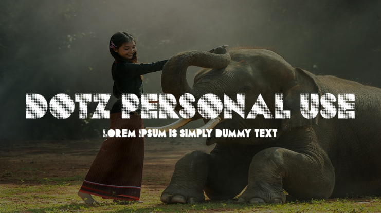 DOTZ PERSONAL USE Font