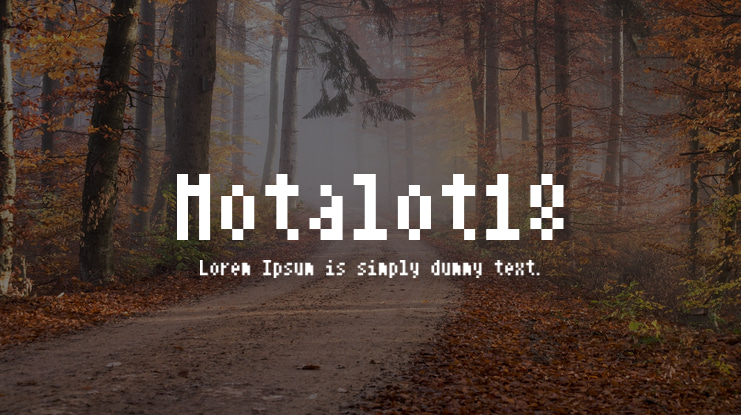 Notalot18 Font