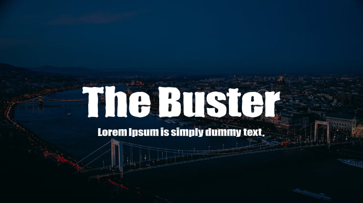 The Buster Font