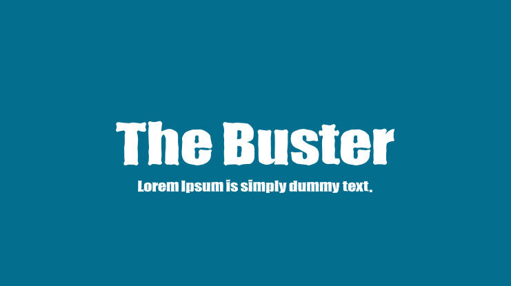 The Buster Font