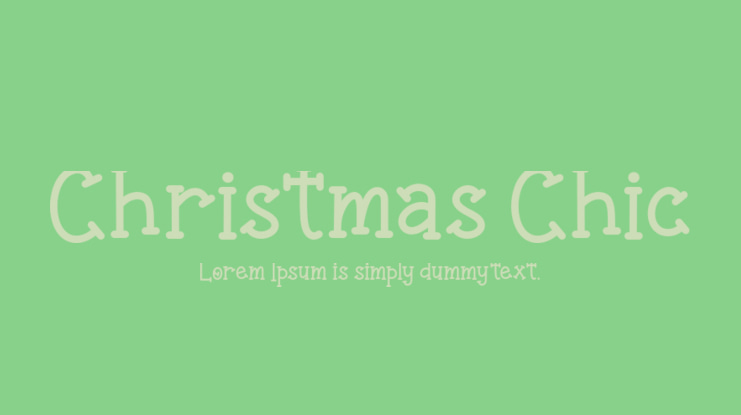 Christmas Chic Font