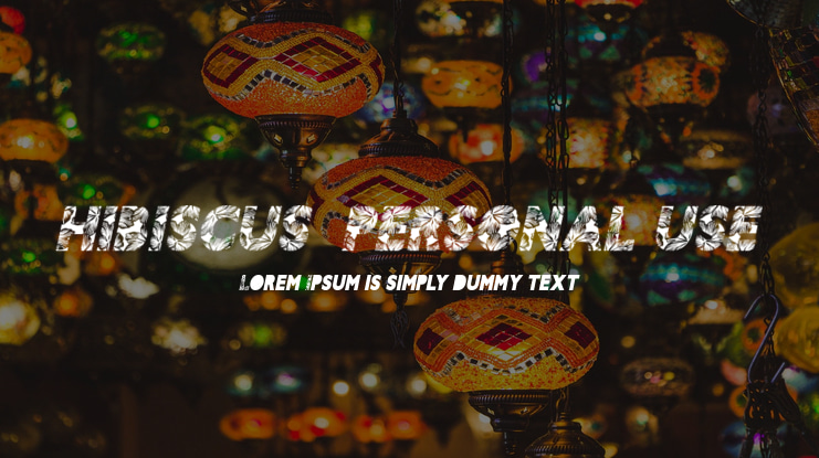 HIBISCUS  PERSONAL USE Font