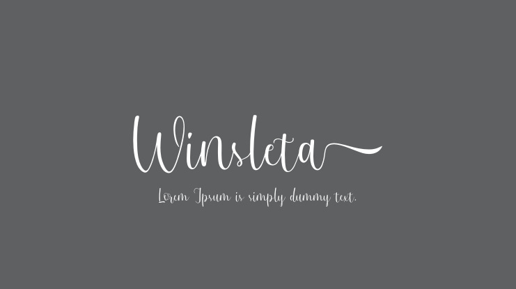 Winsleta Font