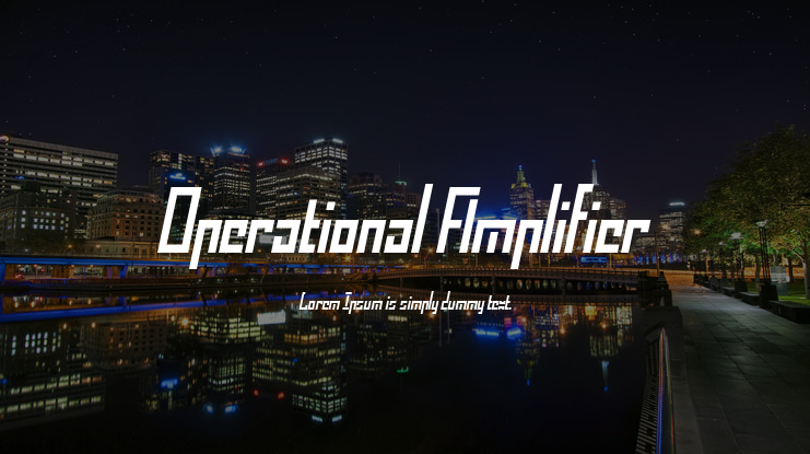 Operational Amplifier Font