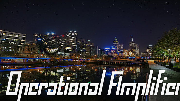 Operational Amplifier Font