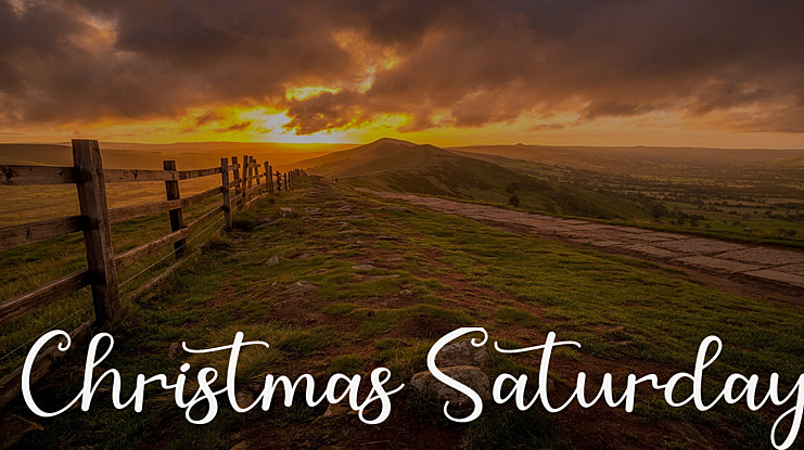Christmas Saturday Font