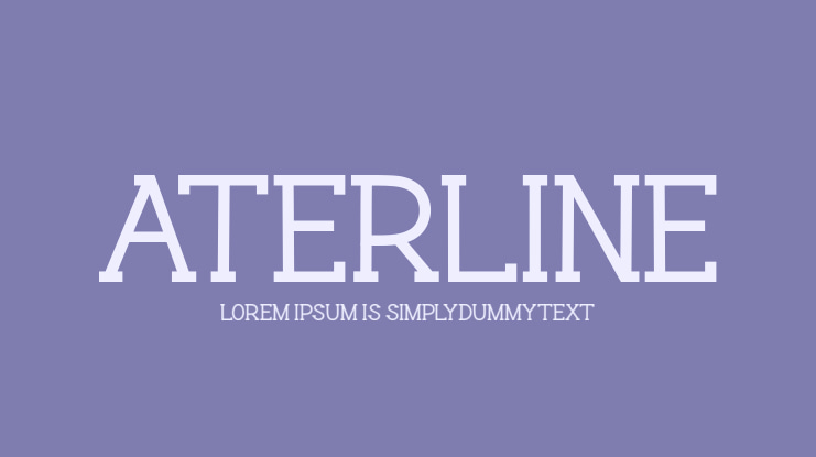Aterline Font