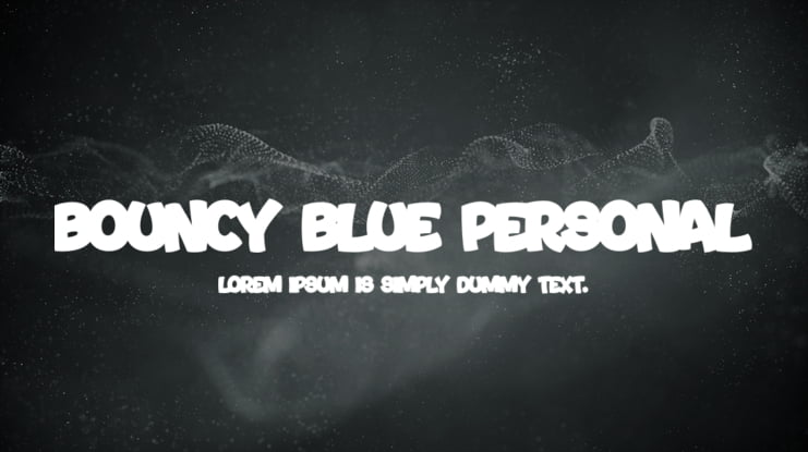 Bouncy Blue PERSONAL Font Family