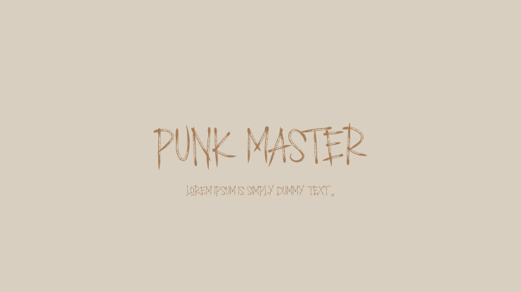 PUNK MASTER Font