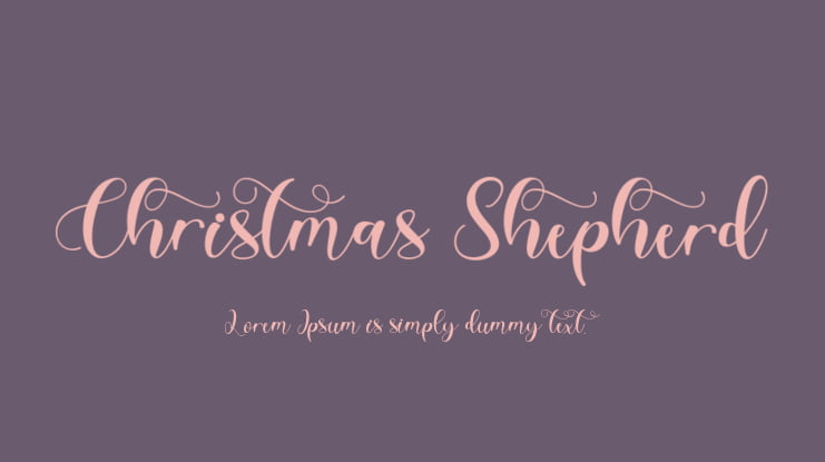 Christmas Shepherd Font