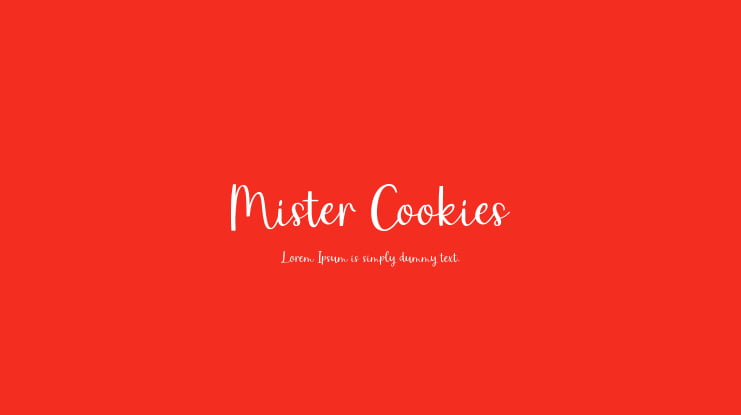 Mister Cookies Font