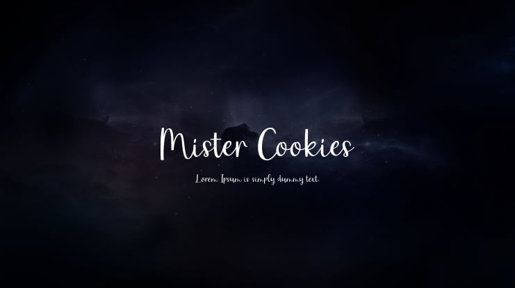 Mister Cookies Font