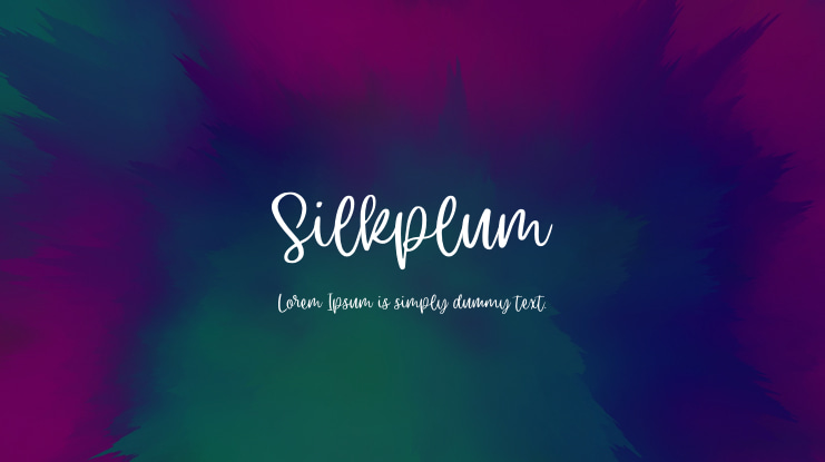 Silkplum Font