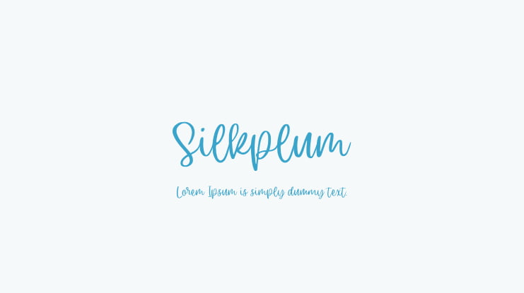 Silkplum Font
