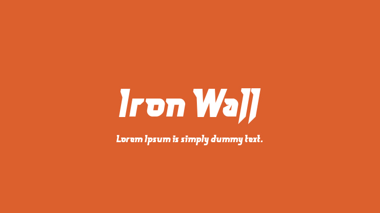 Iron Wall Font