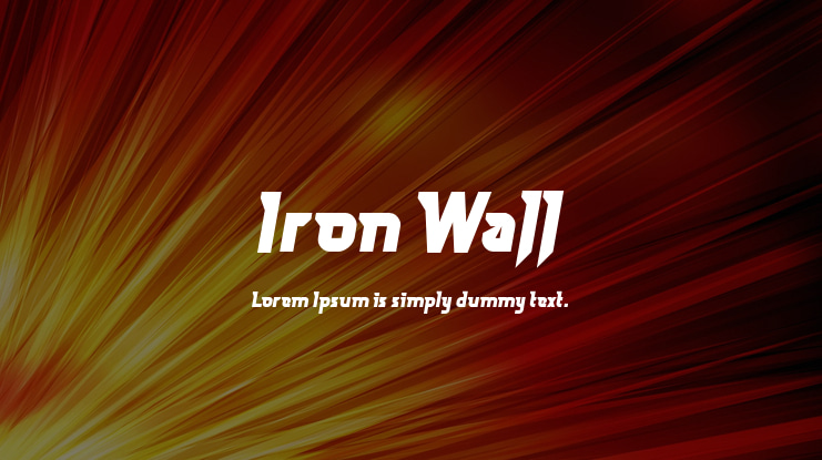 Iron Wall Font